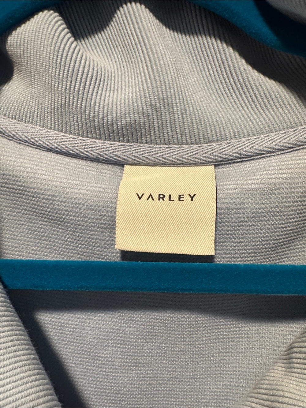 Varley Light Blue Half-Zip Funnel Neck Pullover - Picture 2 of 5